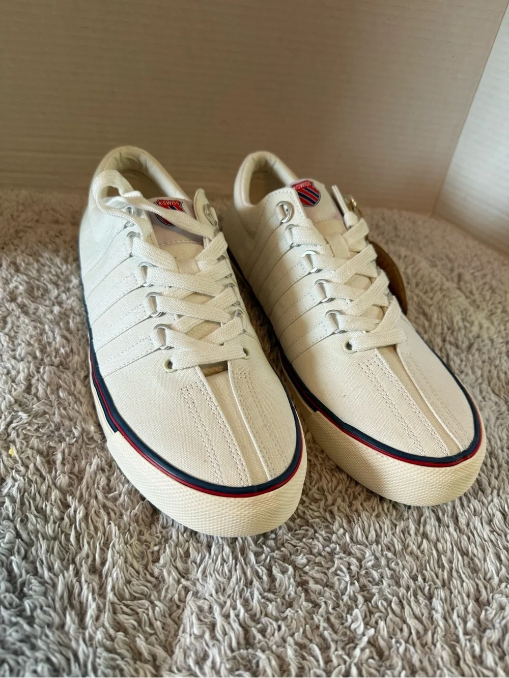 K-Swiss Women's Surf 'n Turf Og Sneaker, White/Classic Blue/Ribbon sz 10 new - Picture 2 of 10